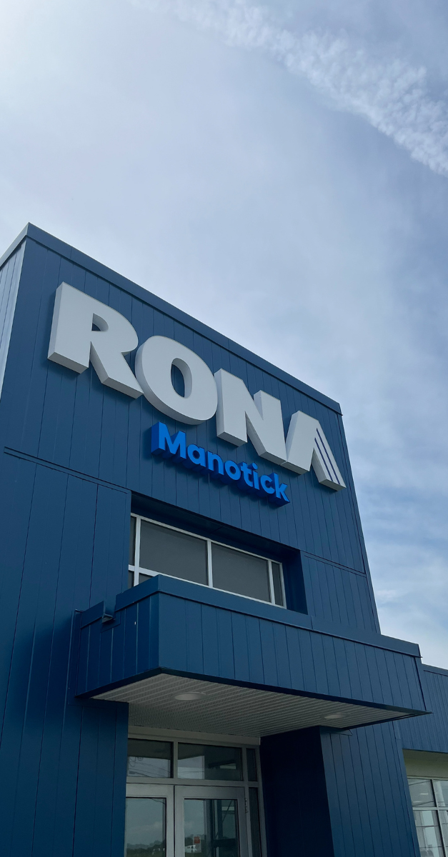 Lettres channels individuelles lumineuses RONA Manotick