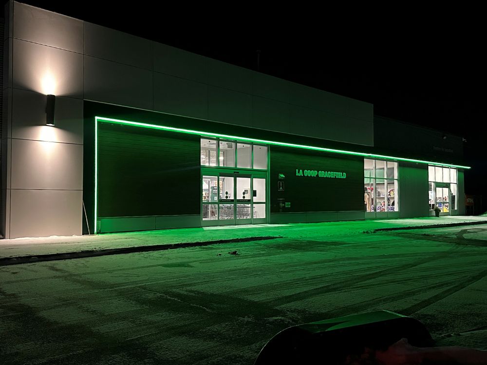 Realisations Image & Cie - bandes lumineuses horizontales et verticales 
