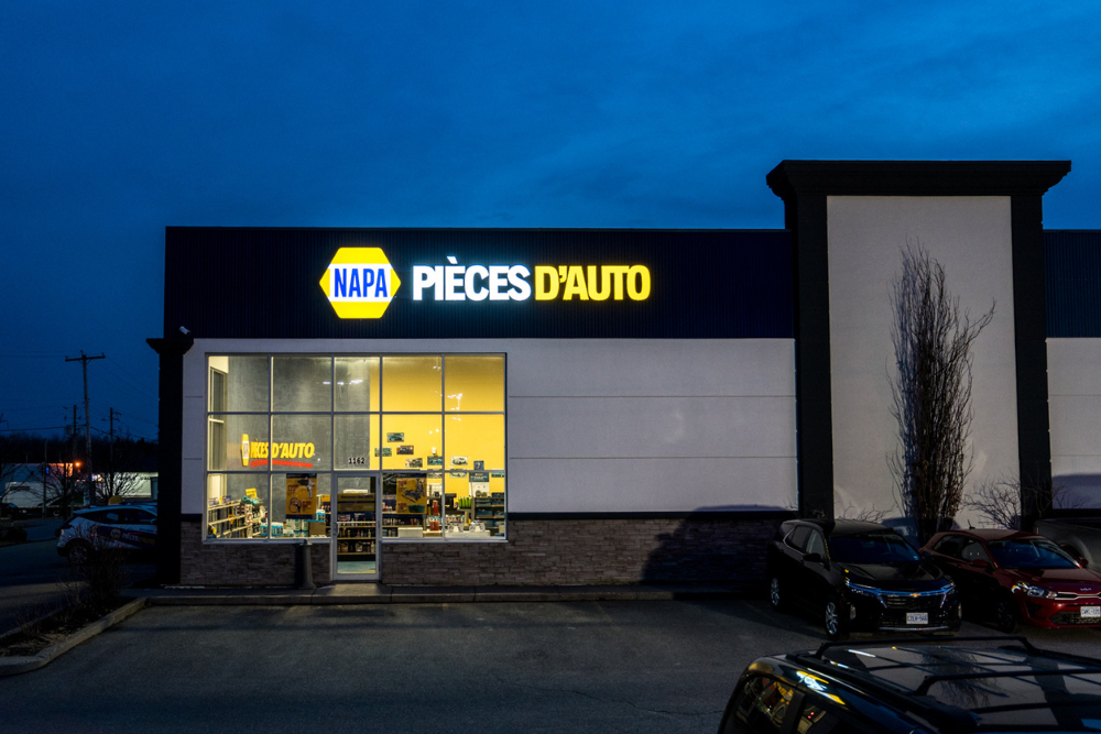 Photo de soir enseigne murale